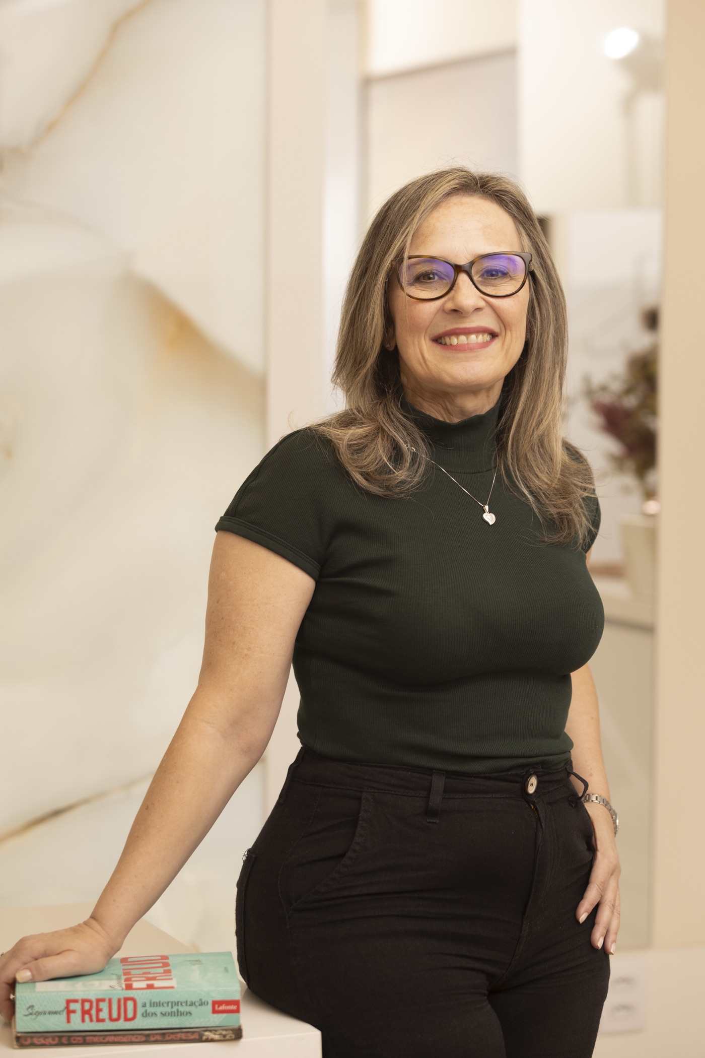 Aline Custodio em atendimento